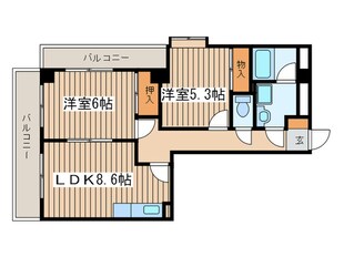 ルブラ・ナカヤマの物件間取画像